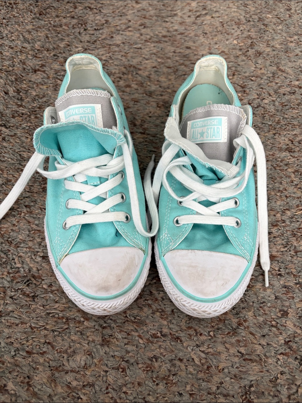 Converse Low Top Sneakers in Teal